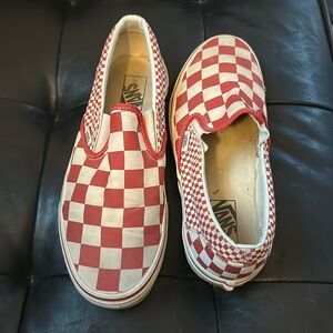 VANS Classic Slip-On Red Mix Checker